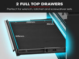 Bullet Pro 9 Drawer Tool Box Chest, Organiser Mechanic Garage Storage Toolbox Set - Black V219-TOLCHTBU19KA