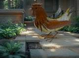 Distress Finish Chicken Planter / Storage Holder 33cm V637-71664CHK