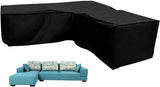 L-shaped garden bench cover - Garden furniture cover - L-shaped garden furniture protective cover V1188-MS101-03256-1