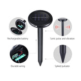 Gardeon Snake Repeller 12X Ultrasonic Solar Powered SR-SNAKE-NA-12