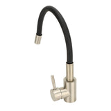 Flexible Kitchen Faucet G1/2 Stainless Steel Rubber Flex Gooseneck Kitchen Sink Mixer Tap with V1294-YM0901-3112240020211