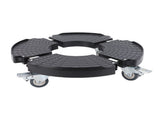 Rolling Plant Stand with Lockable Wheels 15.75 to 22.83in Adjustable 440lbs Round Plant Dolly for V1294-YM0901-3111250237211