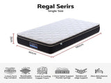 Giselle 35cm Single Mattress Firm with Copper Memory Foam and Edge Support MATTRESS-E-REGAL-35-S