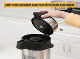 Air Pot for Tea Coffee 5L Pump Action Insulated Airpot Flask Drink Dispenser V63-824721