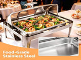 5 Star Chef 9L Chafing Dish Buffet Warmer Food Warmer Catering Server CD-9L-180P-SS