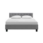 Artiss Bed Frame Queen Size Grey VANKE BFRAME-E-VANKE-Q-GY-AB