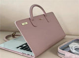 16in PU Laptop Sleeve in Pink with Handle Protective Portable Case for Laptops, Lightweight & V1107-CS-VOBDWJES27