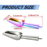 3oz Mini ice Scoop Set of 4, Small Stainless Steel Scooper for Candy/Flour/Bean/Pet Food/Ice Cube, V1192-AZ-W-28051