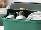 Dish Drying Box Multifunctional Space Saving Dish Drainer with Lid Cover for Kitchen Accessories V1294-YM0706-3118230174013