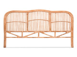 Artiss Bed Headboard Queen Bedhead Rattan - NERO Pine BED-HEAD-C-NERO-Q-WD