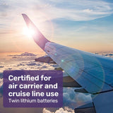 EQUIPMED Power Electric Wheelchair, Airline Approved Wheelchair, Extra Lightweight, Long Range, V219-HELWLCEQPSS7A