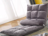 Tatami Sofa Folding Back Sofa Chair Single Bedroom Floor Balcony Small Sofa Chair Cushion Grey V1294-YM0716-3116220006811