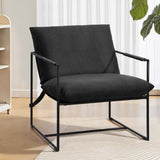 Artiss Armchair Lounge Chair Sling Black UPHO-G-ARM01-FLD-BK
