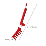 Ergonomic Red Food Tong for Home Use, and Easy to Clean, 2Pcs V1369-AZ3-W-17461