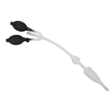 Silicone Enema Douche Bulb Dual Side Openings Elastic Inflatable Double Bulb Flushing System for V1294-YM0901-3112230072511