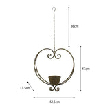Hanging Heart Planter / Birdfeeder 47cm V637-19708HRT