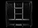 Large Portable Clothes Closet Canvas Wardrobe Storage Organizer with Shelves V63-831971