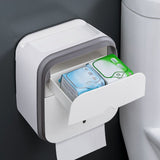 Wall Mounted Tissue Box Holder Strong Bearing Tissue Dispenser with Transparent Viewing Window for V1294-YM0716-3117220133813