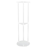Side Table Modern Stable 3 Tier Round Acrylic Drink Table for Living Room Bedroom Bedside V1294-YM0901-3116240027011