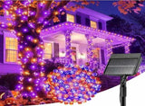 Solar String Lights Outdoor Waterproof, LED Outdoor Light Solar Fairy Lights with 8 Lighting V1107-124-53151-ORA4