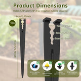 150-Pack Drip Irrigation Support Stakes Invisible & Aesthetic Design, Fits 1/4" Tubing, Ideal for V1366-AZ2-W-15131