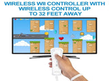 2 Wii Controller for Nintendo Wii,Wii Remote ,Silicone Case and Strap Compatible with Nintendo V1366-AZ2-W-11297