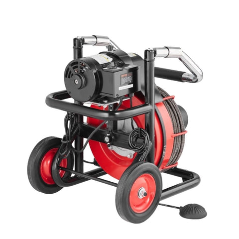 VEVOR Drain Cleaner Machine Electric Drain Auger 100FT x 3/8 In Auto Feed V952-ZDJJKLSGDSTJ3PXN5V3
