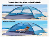 Beach Tent Sun Shelter for 4 Person, UPF 50 Protection, Portable Sun Shade Canopy with Carrying Bag V952-BXSHTZPDBJC4MORNX001V0
