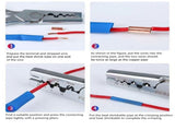 GT250pcs Copper Tube Terminals, Connecting Tubes, Wiring Terminals, Pliers Set V1107-145-69449