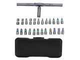 24 in 1 Ratchet Screwdriver Set with Case Steel Multi Bit DIY Ratchet Screwdriver Set for Household V1294-YM0901-3114250021411