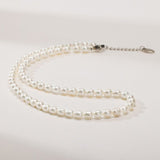 Pearl Necklace for Women, Imitation Pearl Necklace, Round Faux Glass Pearl Necklace, Pearl Choker V1370-AZ4-06263