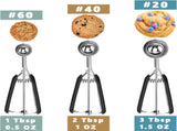 Cookie Set - Include 1 Tbsp/ 2 Tbsp/ 3Tbsp - 3 PCS Cookies for Baking - Cookie Dough V1259-DP01-A-4124