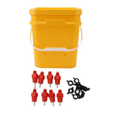 Automatic Chicken Waterer Cup with 12L Handheld Barrel Poultry Drinking Equipemnt for Goose Duck V1294-YM0706-3111230182716