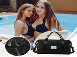 Travel Duffel Bag, Weekender Bags For Women, Overnight Gym Carry On Tote Bag With Wet Pocket, V1366-AZ2-W-25370