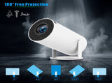 Mini Projector Smart Portable Projector 180&deg Rotation, Auto Keystone, Support 1080P, Compatible V1192-AZ-W-2778