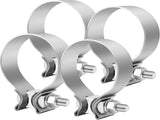 3 inch Exhaust Clamp, 3" Narrow Band Muffler Clamp Stainless Steel for Heavy-duty Exhaust systems, V1258-DP02-C-3117