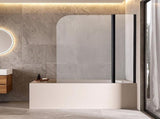 180 Degree Pivot Door 6mm Safety Glass Bath Shower Screen 1200x1400mm By Della Francesca V63-830191