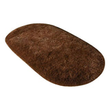 1X Carpet 80X160Cm Soft Oval Rugs Plush Modern Area Rug Shaggy Furry Carpet for Living Room Home V1366-AZ2-W-20644