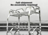 Stainless Steel Kitchen Countertop Organizer 2-Tier Spice Rack and Plate Holder Utensil Storage V1366-AZ2-W-12913