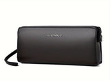 Men'S Leather Clutch Bag Men'S Accessories High-Quality Leather Stylish Clutch - Brown - Size V1347-918-24073-BRN-23-4-14