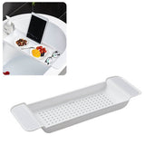 Bathtub Tray Stable Placement Expandable Plastic Material Draining Design Bath Caddy Tub Table for V1294-YM0512-3112220078811