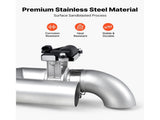 Electric Exhaust Cutout, 63.5 mm Universal Stainless Steel Exhaust Valve Kit with One Controller V952-DDPQQDQWGK25MI3HN001V9