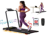 Everfit Treadmill Electric Walking Pad Incline Under Desk 380mm Black TMILL-380H-INC-BK