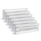 6 Pack Drawer Dividers, Adjustable Drawer Organiser Divider, for Kitchen Bedroom V1369-AZ3-W-12986
