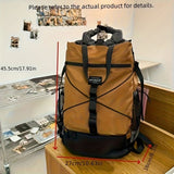 Travel Backpack Four Colors Spacious Compartments Durable Material Comfortable - Green - Size L V1347-127-41014-GRN-L