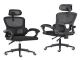 Ergonomic Reclining Office Chair - Lumbar Support, Adjustable Headrest VELTRA - BLACK V274-FT-OC-2656B-BK