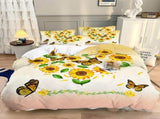 Sunflower Valencia Botanical Quilt / Doona / Duvet Cover set V745-AQ043931K3