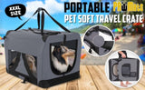 Portable Soft Dog Cage Crate Carrier XXXL GREY V274-PET-02XXXL-GY
