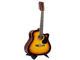 Karrera Acoustic Guitar 12-String with EQ - Sunburst 12S-EQ-SB