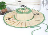 (Style 2) Women's Foldable Wide Brim Sun Hat- Pleated Straw Style Packable Beach Hat with Adjustable V888-ELOSUNG57360